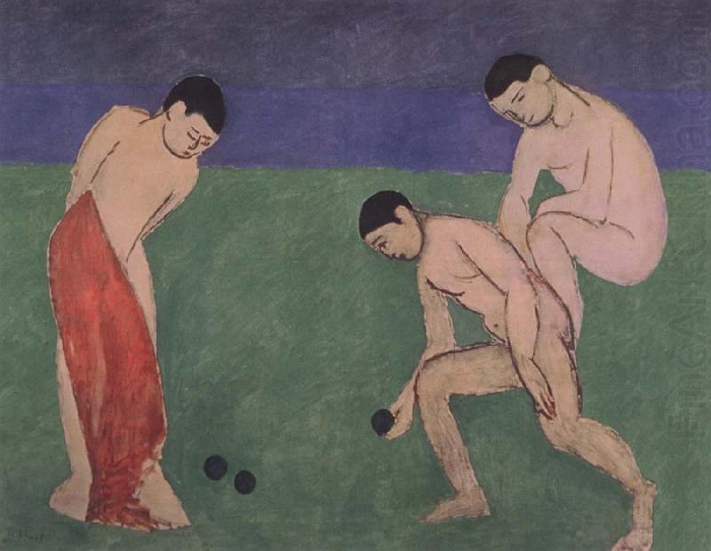 Henri Matisse Game of Bowks oil painting picture